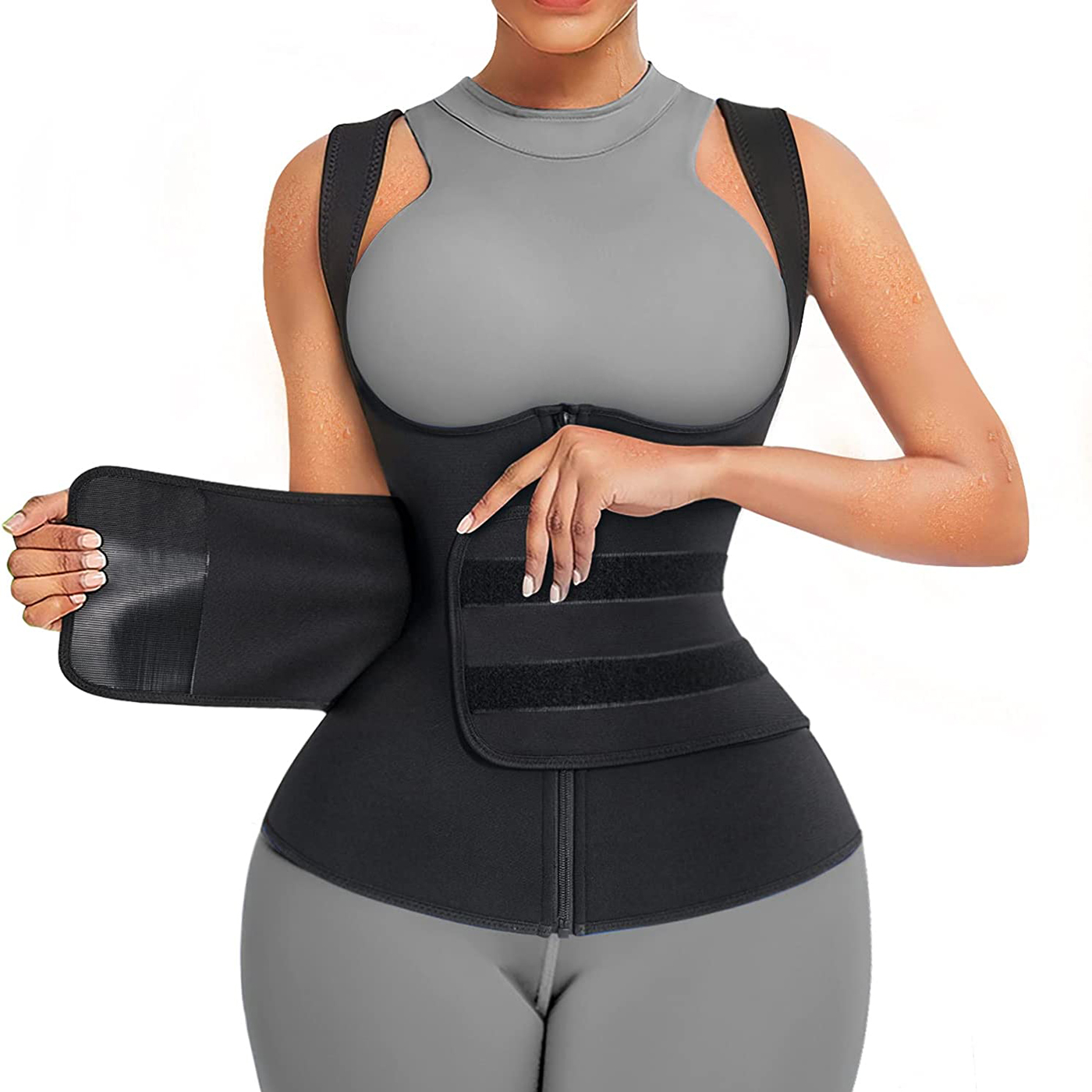 Sweat Waist Trainer Belt Neoprene - 여성용 네오프렌 사우나 슈트 사우나 스웨트