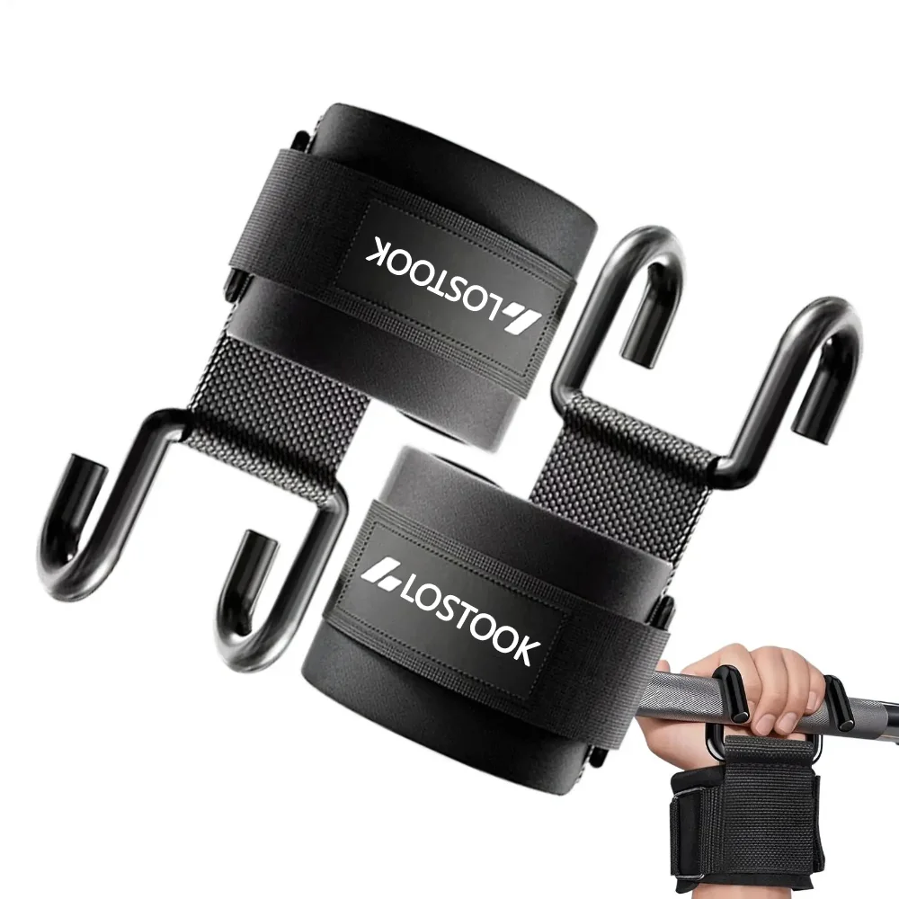 Wrist Wraps Weightlifting Support - 1/2개입 풀업 어시스트 훅 피트니스 손목