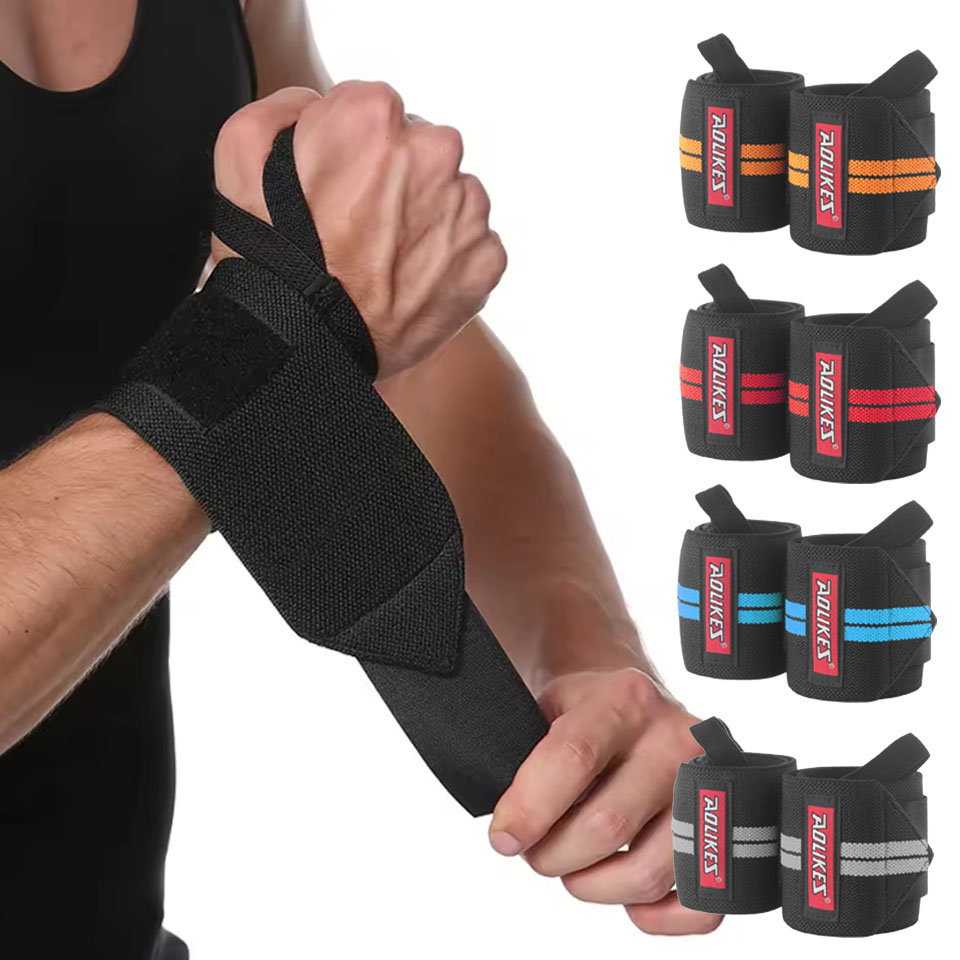 Wrist Wraps Weightlifting Support - AOLIKES 피트니스 손목 보호대 웨이트 리프팅
