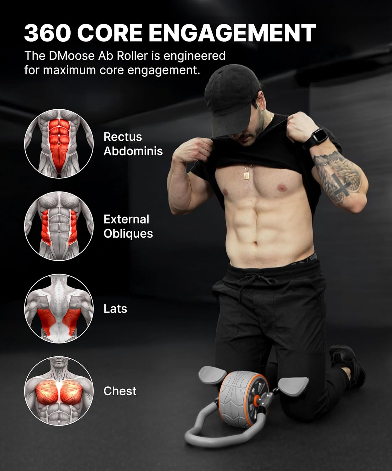 DMoose 피트니스 복근 롤러 휠 (팔꿈치 받침대 및 - Ab Roller Wheel With Elbow Support 리뷰 및 가격