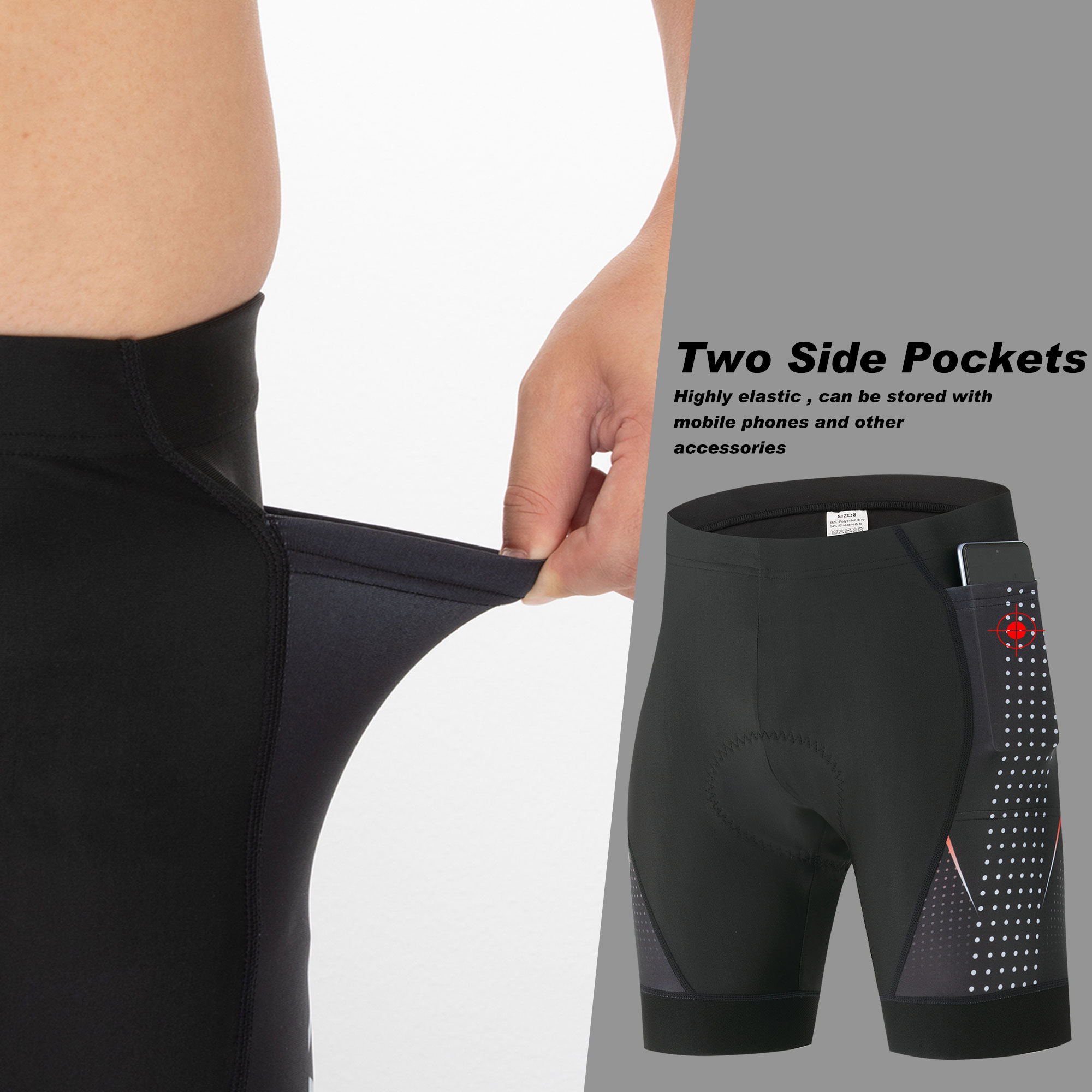 프리미엄 로드 바이크 반바지 5D 젤 패드 포함 남성용 - Padded Cycling Shorts 5D Gel 리뷰 및 가격