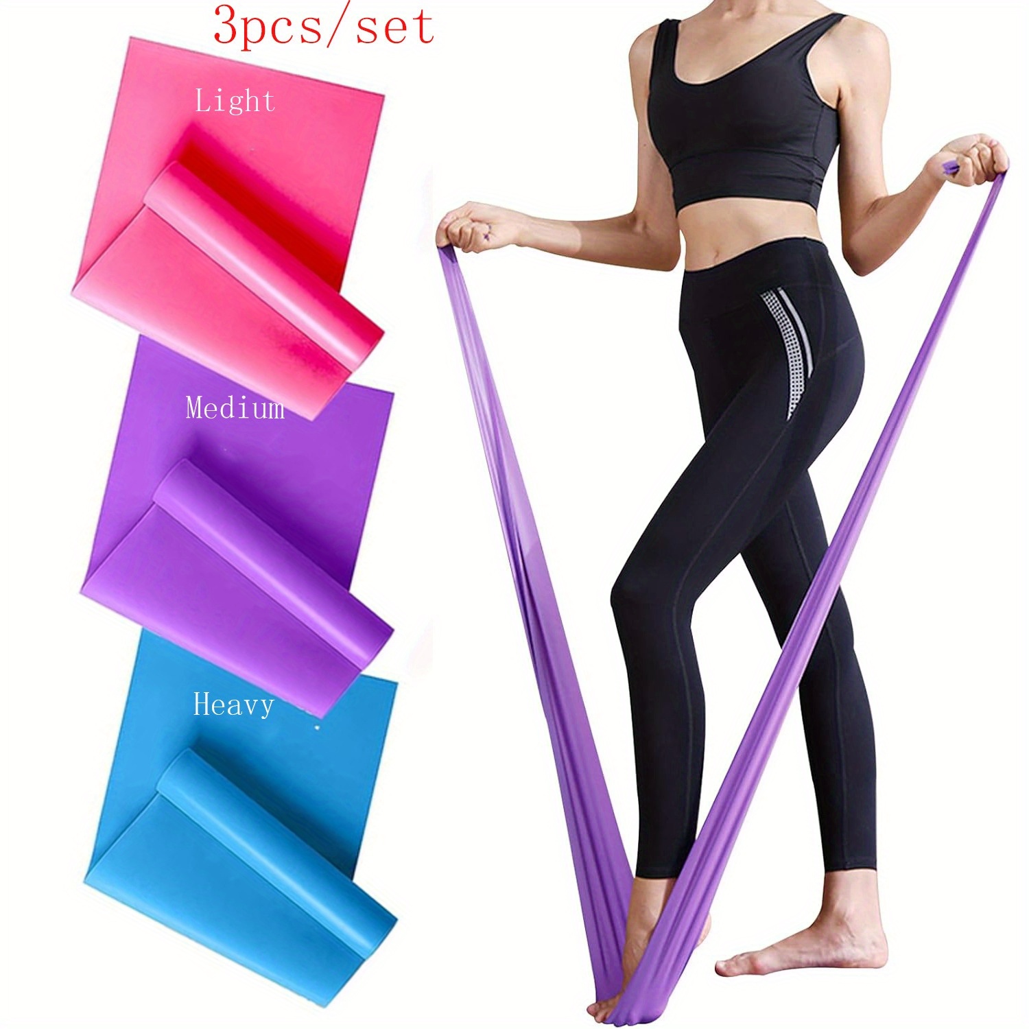 남성과 여성을 위한 1/3개 저항 밴드 - 요가 필라테 - Pilates Bar Kit With Resistance Bands 리뷰 및 가격