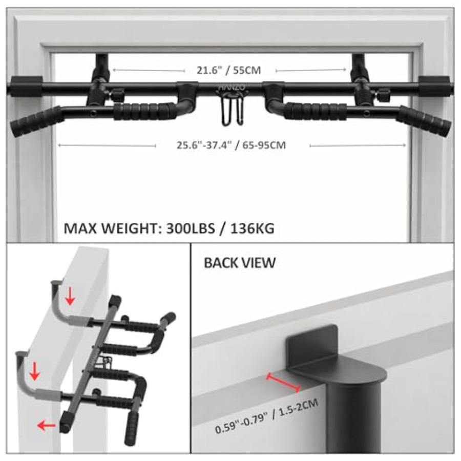 도어웨이 풀업 바 세트 (서스펜션 스트랩 포함) 멀티  - Door Pull Up Bar No Screw 리뷰 및 가격
