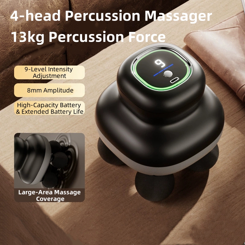 4헤드 휴대용 근막 마사지기 전문 근육 마사지 도구 전 - Electric Massage Gun Deep Tissue 리뷰 및 가격